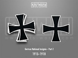 Kitsworld SAV Sticker - German National Insignia - 1915-1918 
